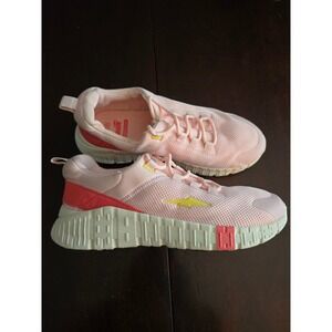 Avia Womens Pink Memory Foam Athletic Sneakers Shoes Size 8.5 W Light Pink Coral